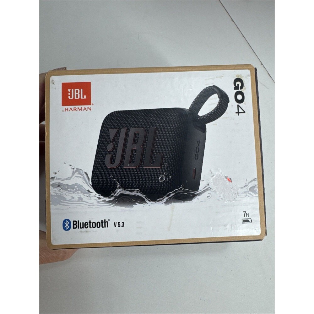 New JBL GO4 Portable Wireless Bluetooth Speaker Black Waterproof Sealed Box